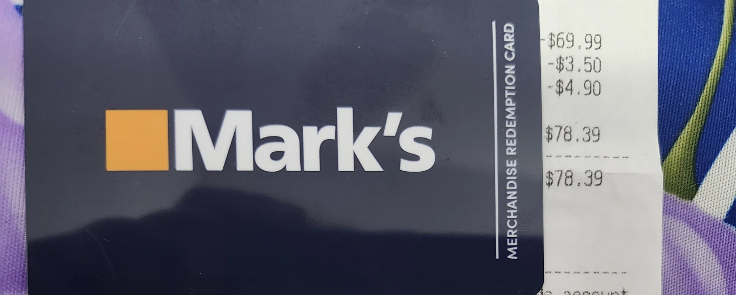 🏈Mark's Merchandise Redemption Card $78.39