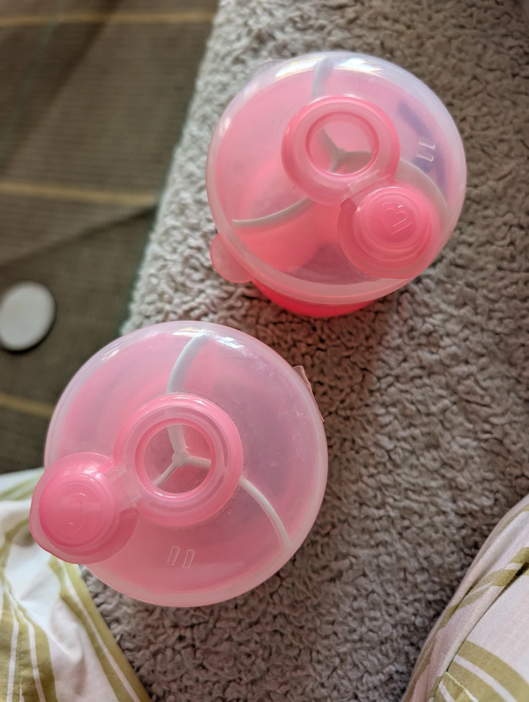 Formula dividers storage containers