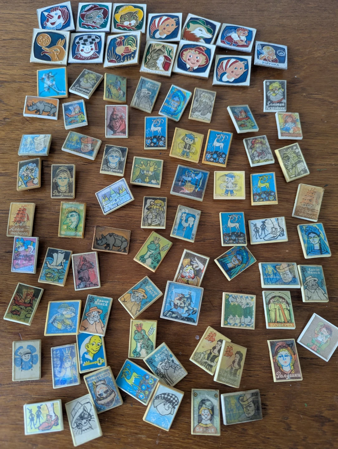 Vintage Soviet Enamel & Lenticular Pins