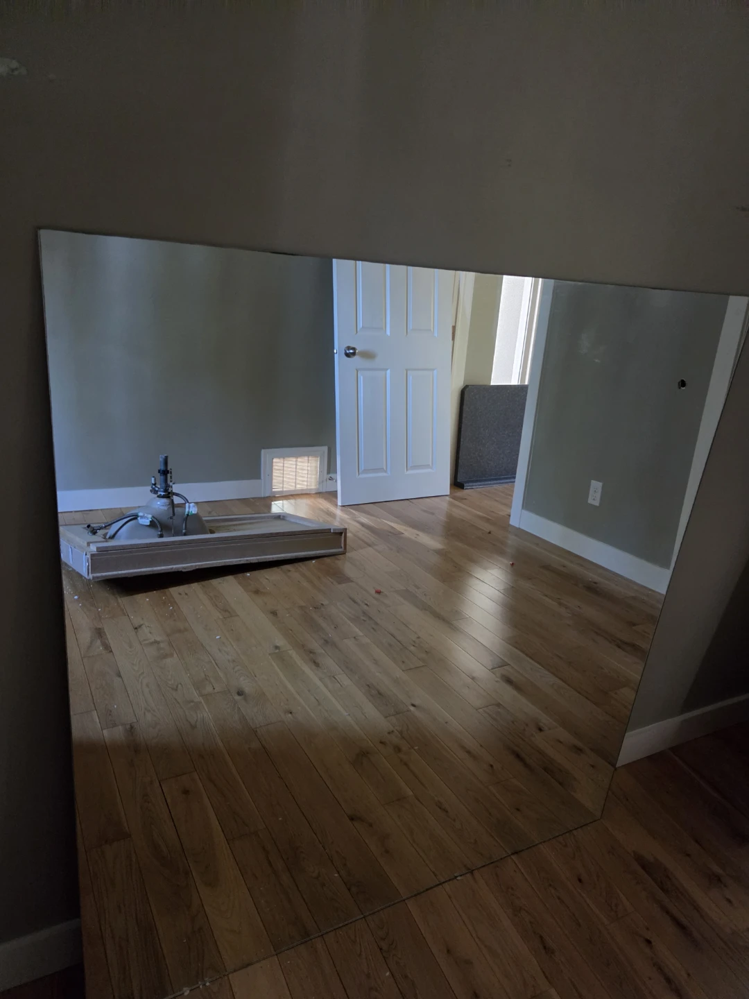 Large Frameless Wall Mirror