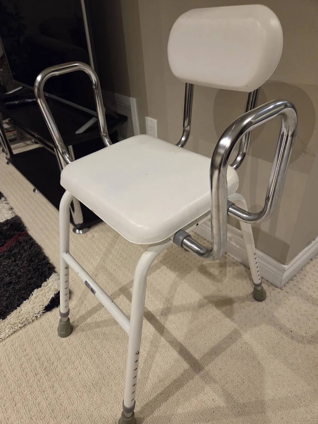 Adjustable Shower Chair with Backrest