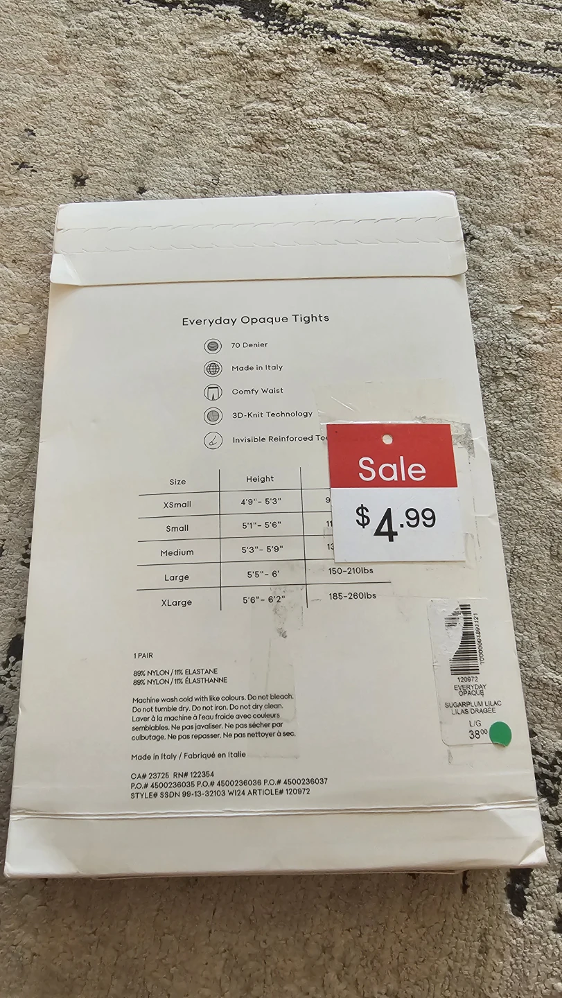 Aritzia Everyday Tights - Size Medium and large - photo 2