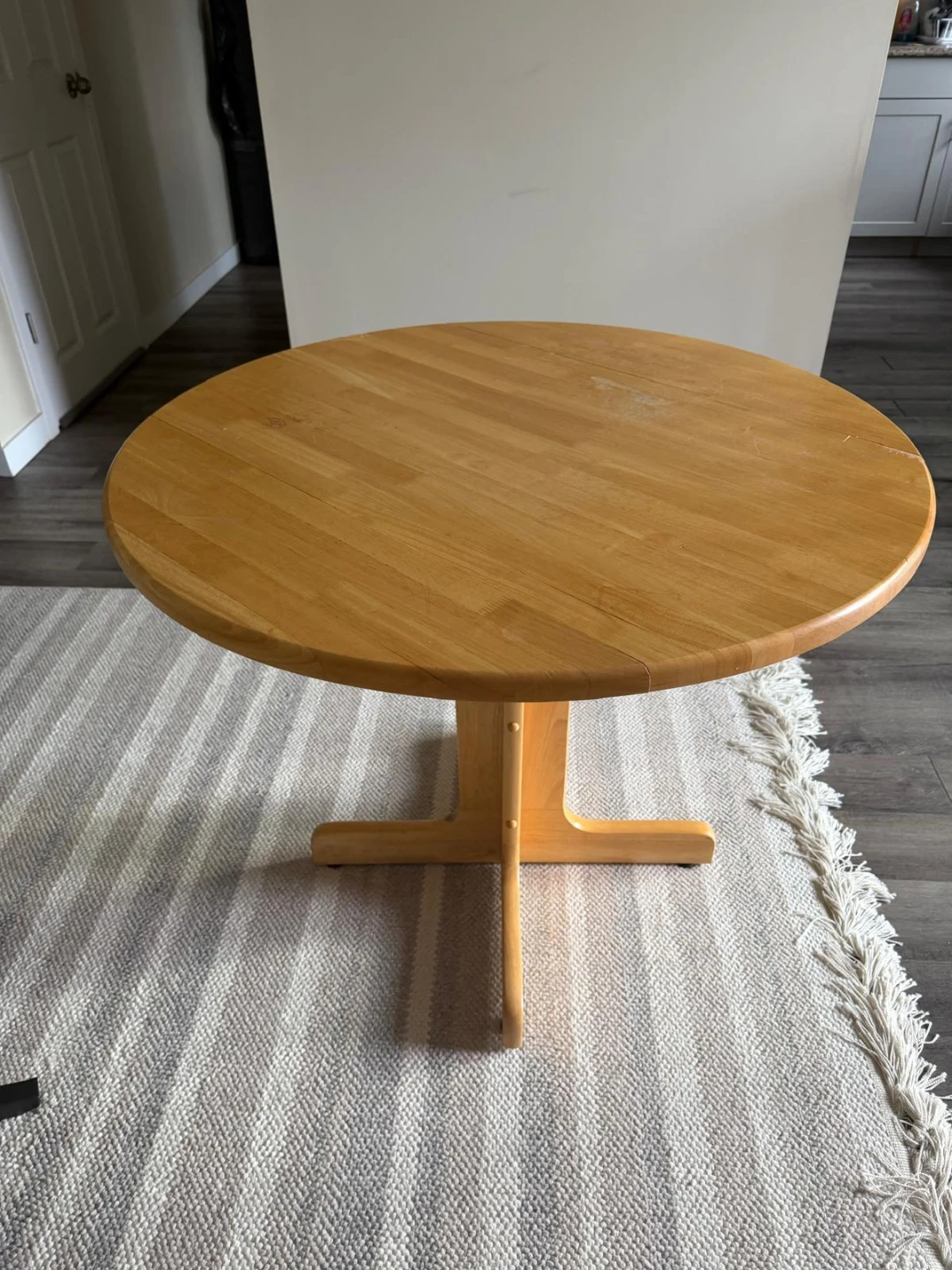 Solid Wood Dining Table with 2 Chairs