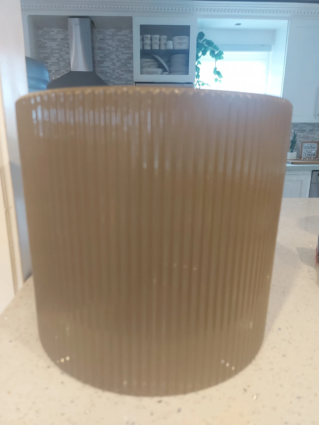 Large Ribbed Ceramic Crock