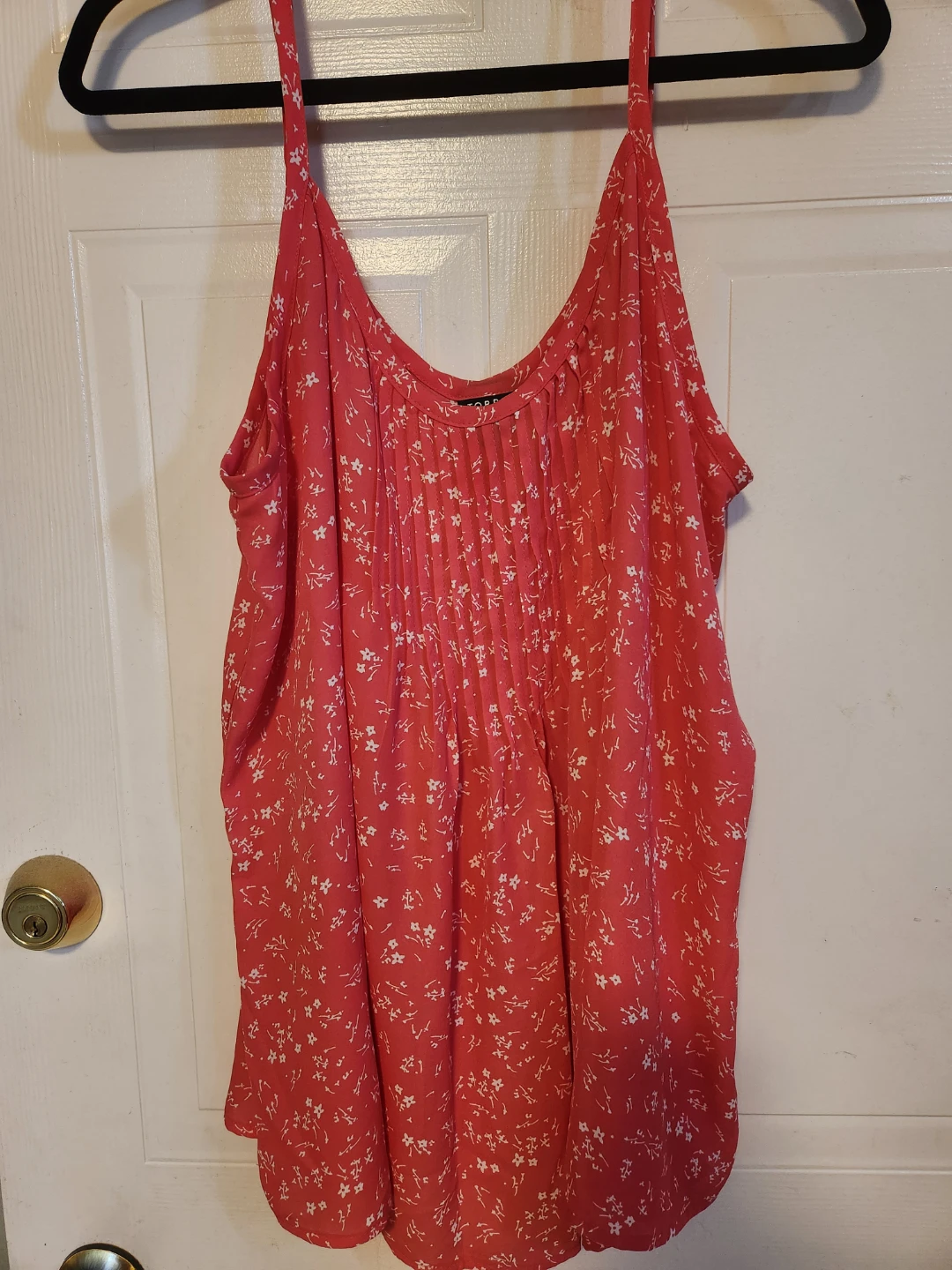 Torrid Coral Floral Cami Tank Top