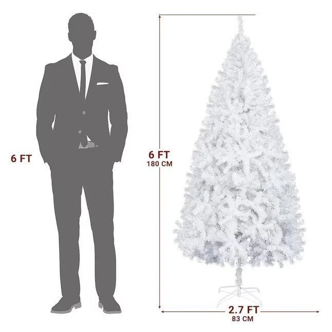 6ft White Artificial Christmas Tree - photo 3