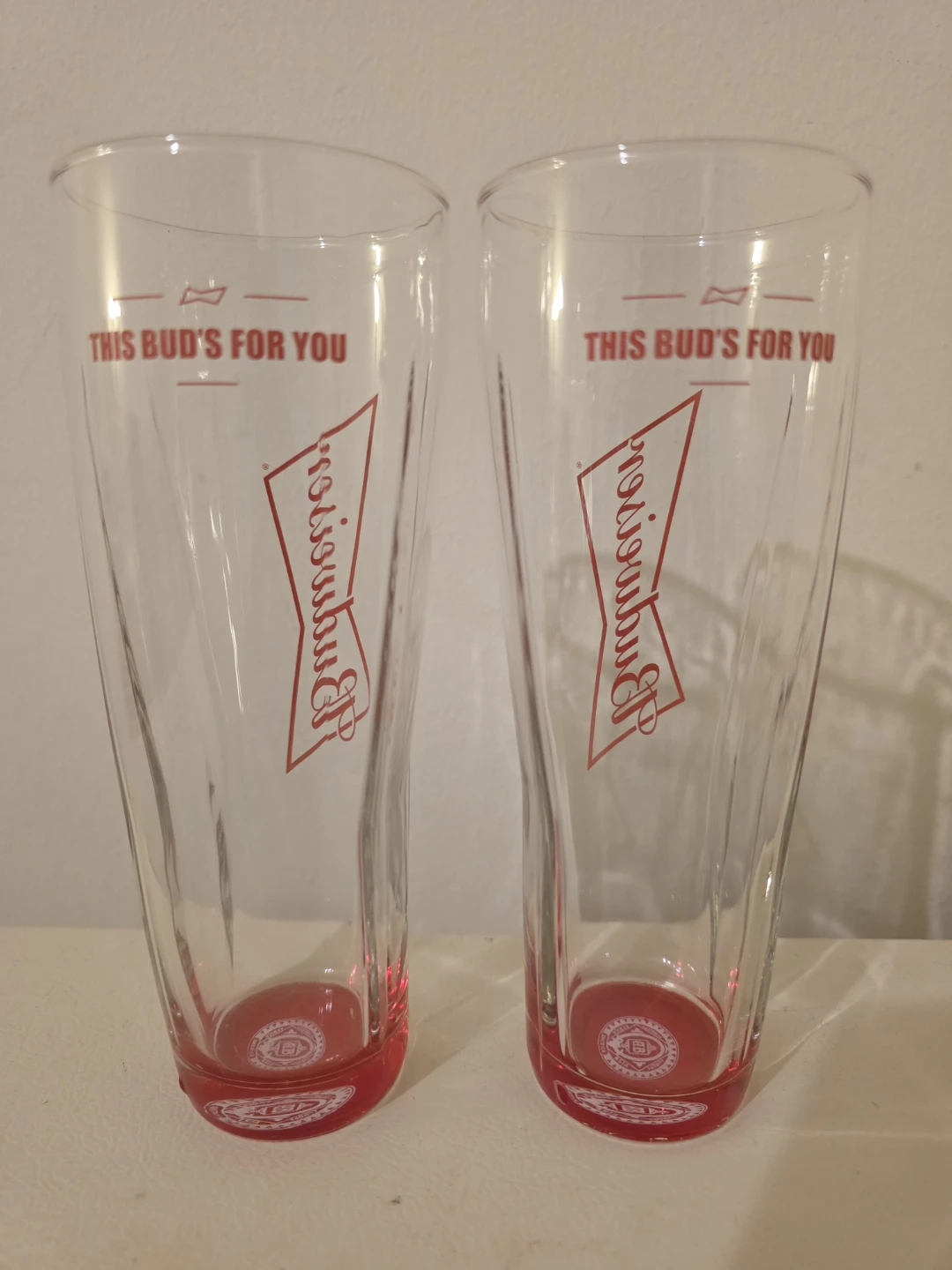 Set of 2 Budweiser Beer Glasses - photo 2