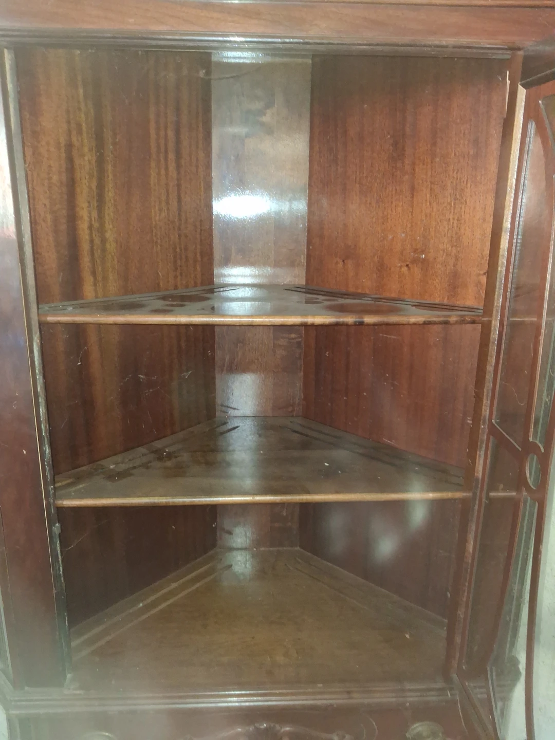 Vintage Wooden Corner Cabinet - photo 3