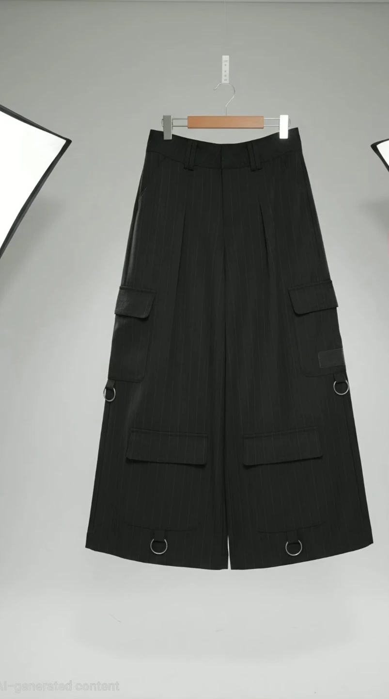 Darker Waves pinstripe cargo pants