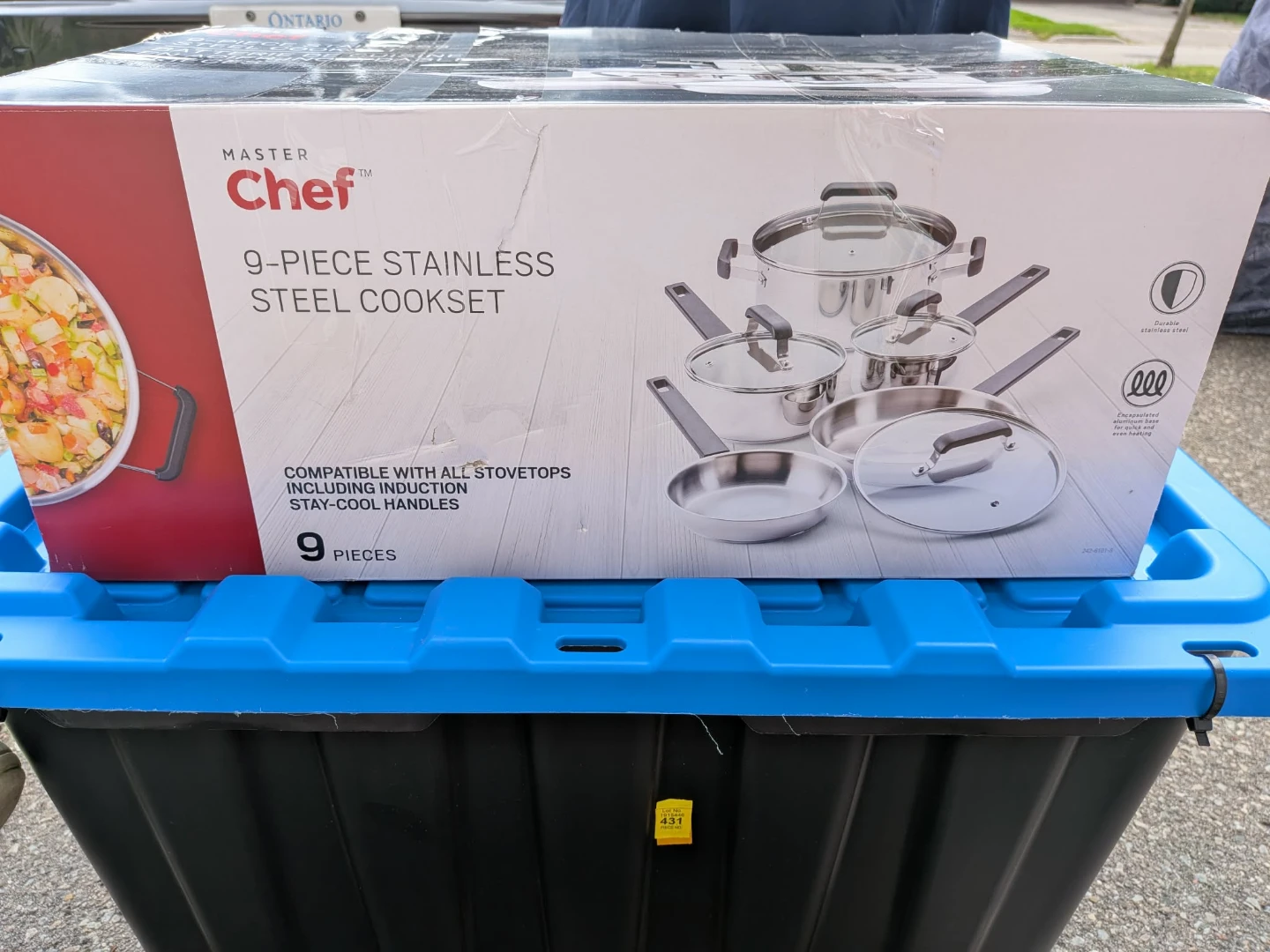 Masterchef 9 piece stainless steel cookset
