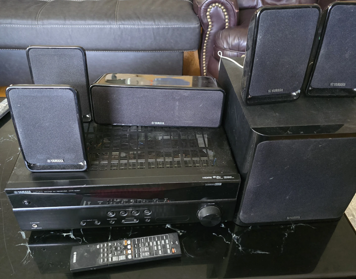 Yamaha AV Receiver & Panasonic DVD Home Theater Sound System - photo 3