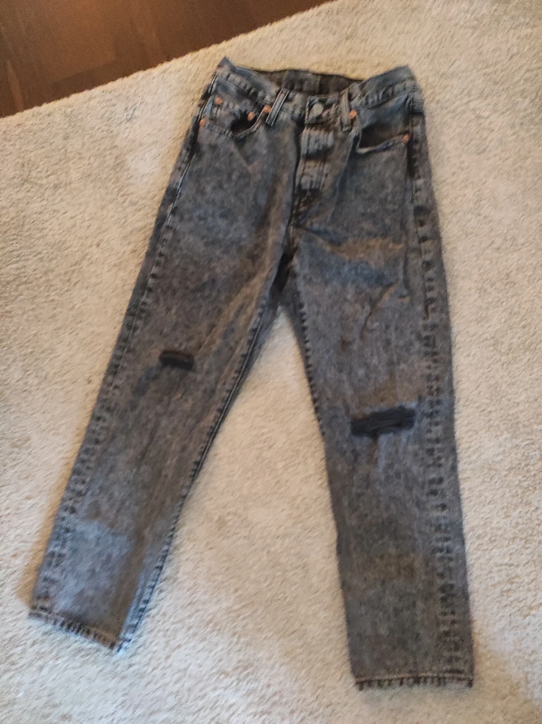 Levi's 501 Original Acid Wash Jeans - photo 2