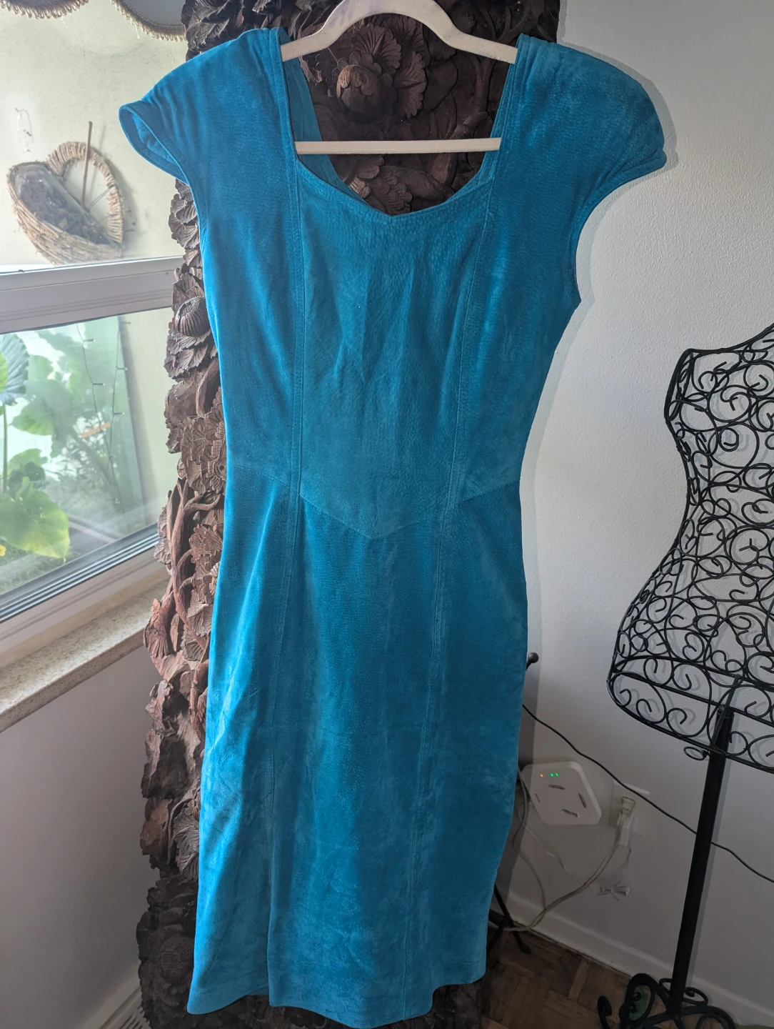 Danier Blue Suede Dress S/P - photo 3