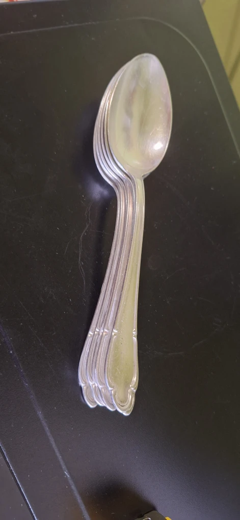 Set of 6 Silver-Tone Metal Spoons - photo 3