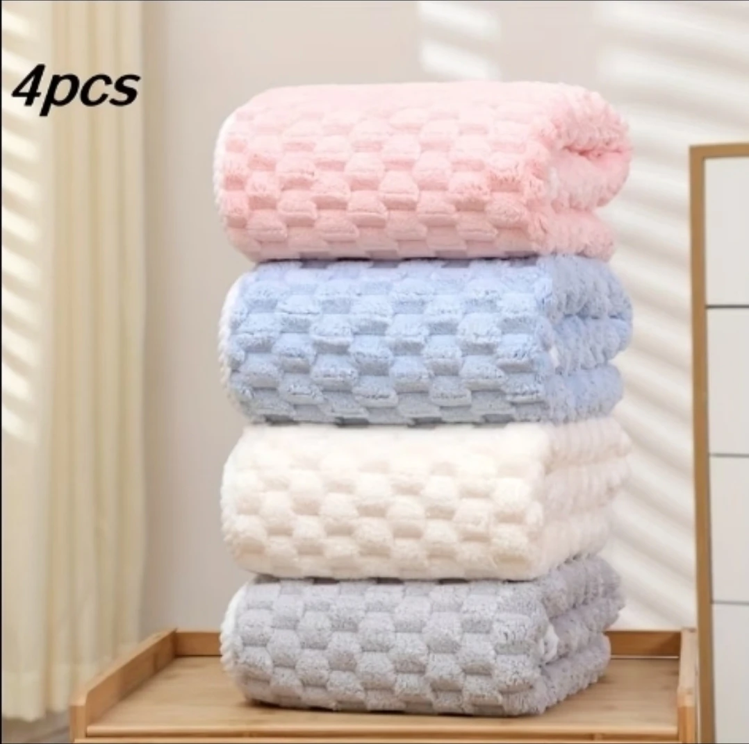 Set of 4 Textured Towels - photo 2