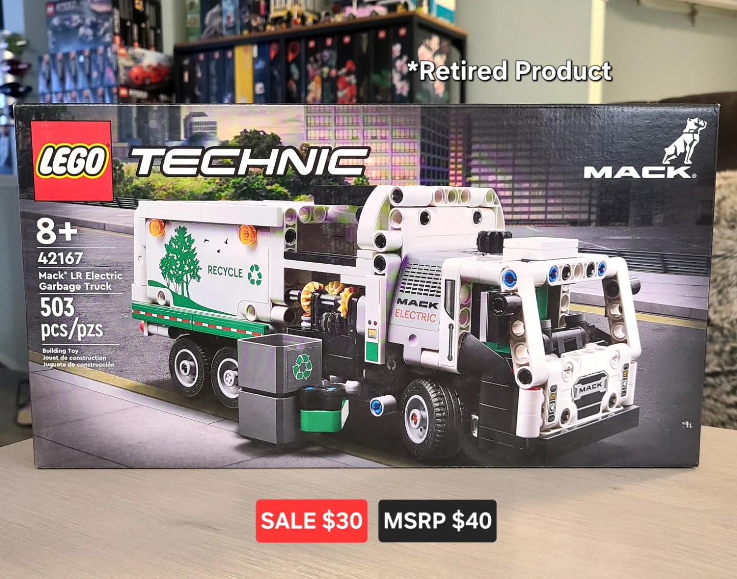 Lego Mack LR Electric Garbage Truck [SALE]