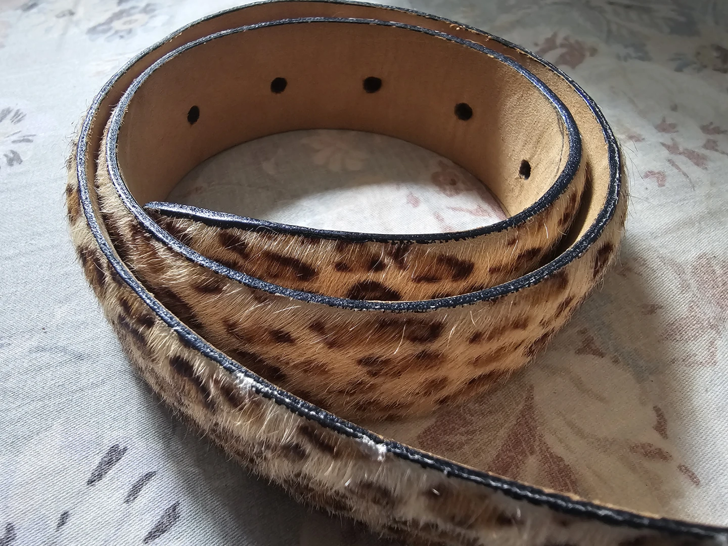 Leopard Print Genuine Leather Belt - photo 2
