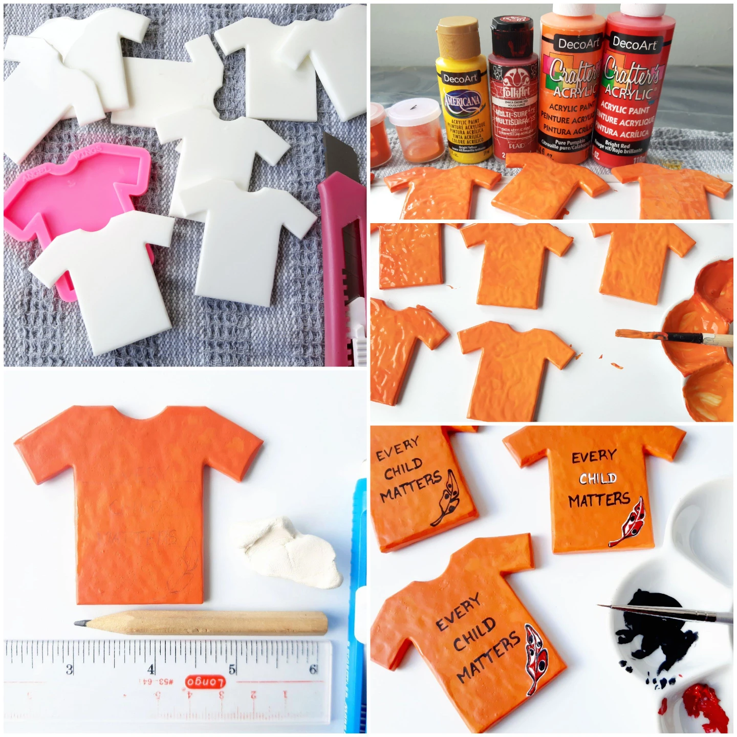 Handcrafted Orange Shirt Magnet | Every Child Matters - photo 3