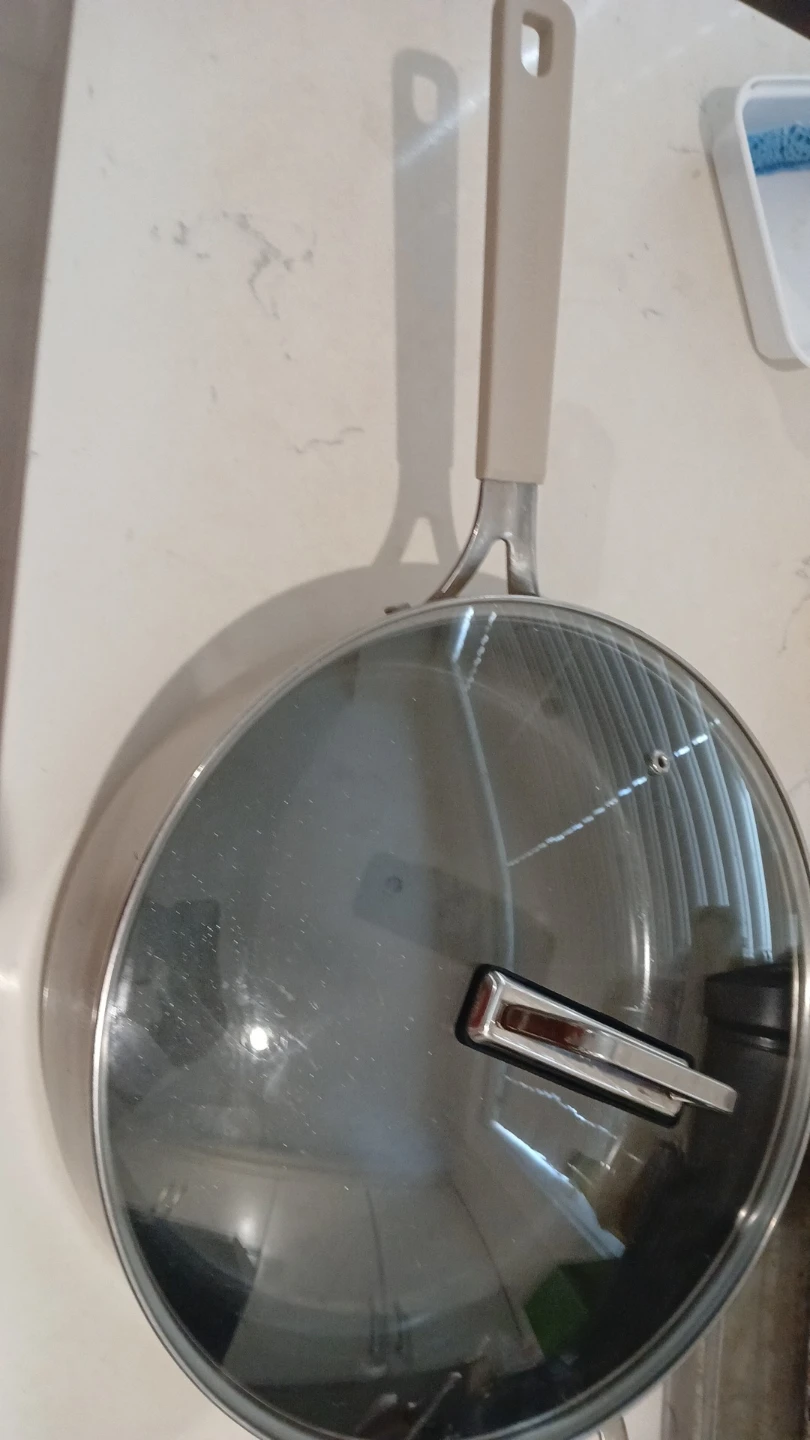 Large Frying Pan with Glass Lid