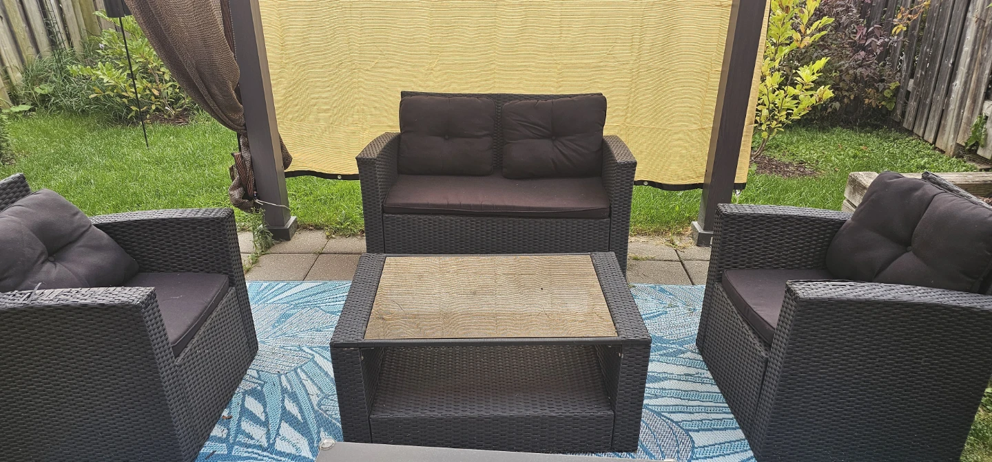 4 pc Wicker Patio Furniture Set - photo 3