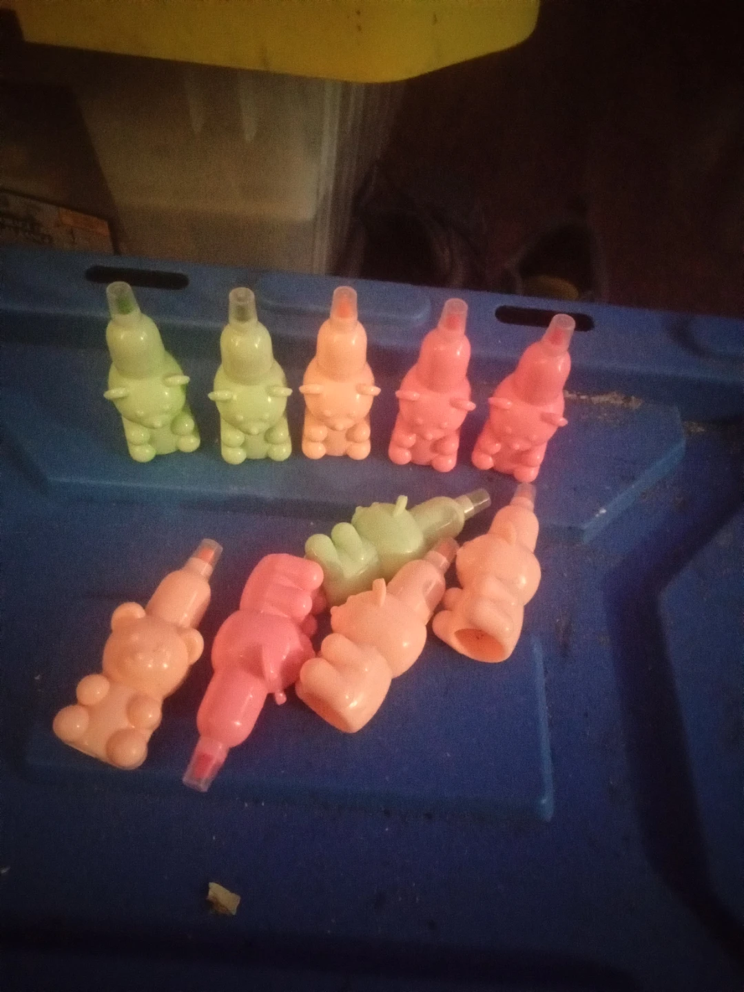 Set of 10 Bear-Shaped Mini Highlighters