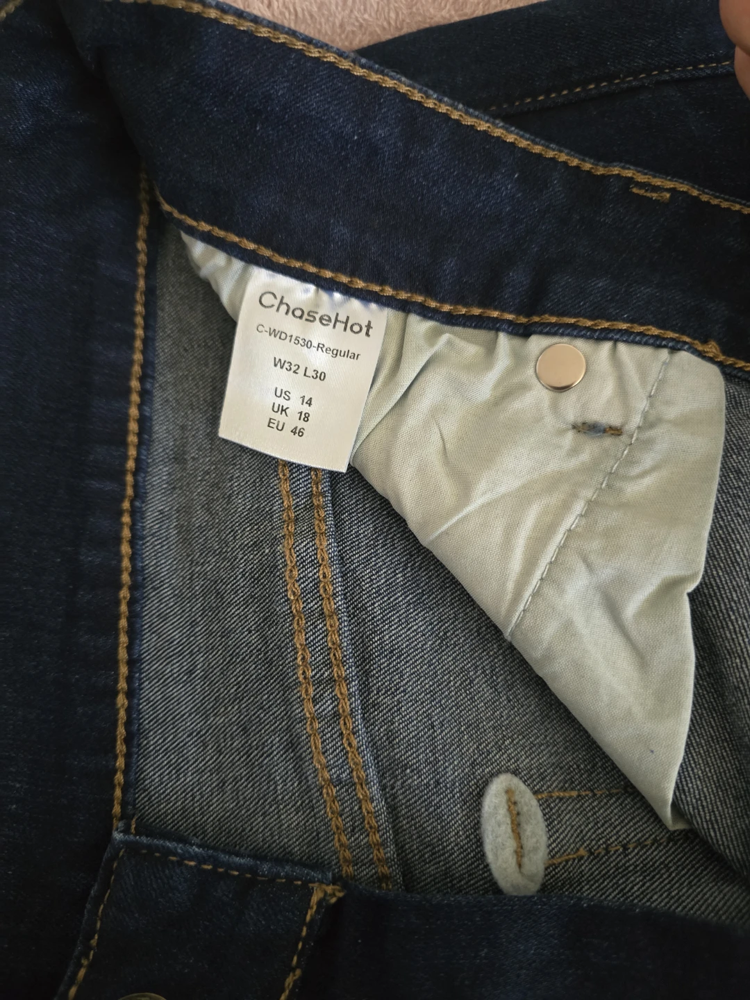 ChaseHot Dark Wash Denim Jeans US 14 - photo 2