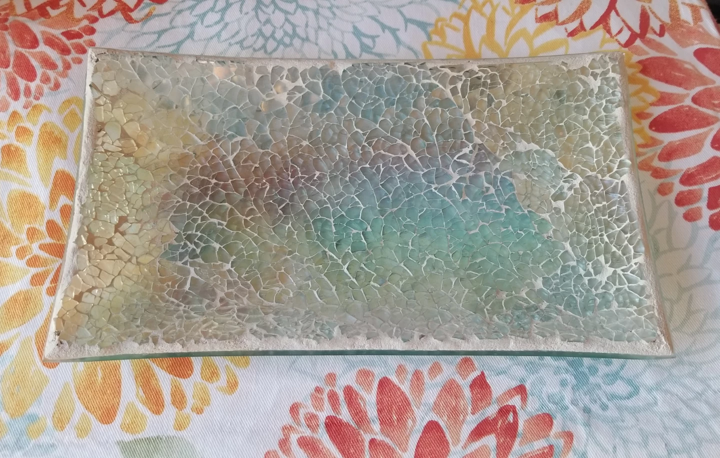 Aurora  Glass Mosaic Tray