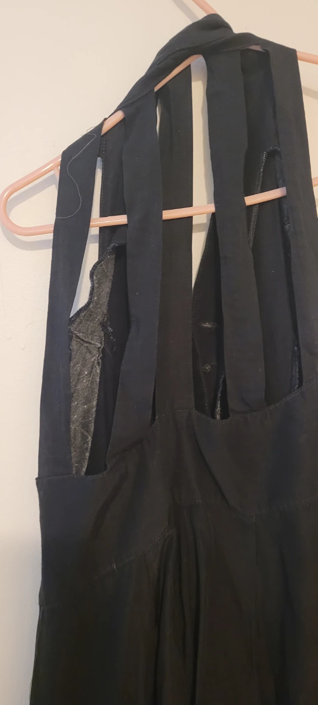 Black Sleeveless Button-Front Dress - photo 4