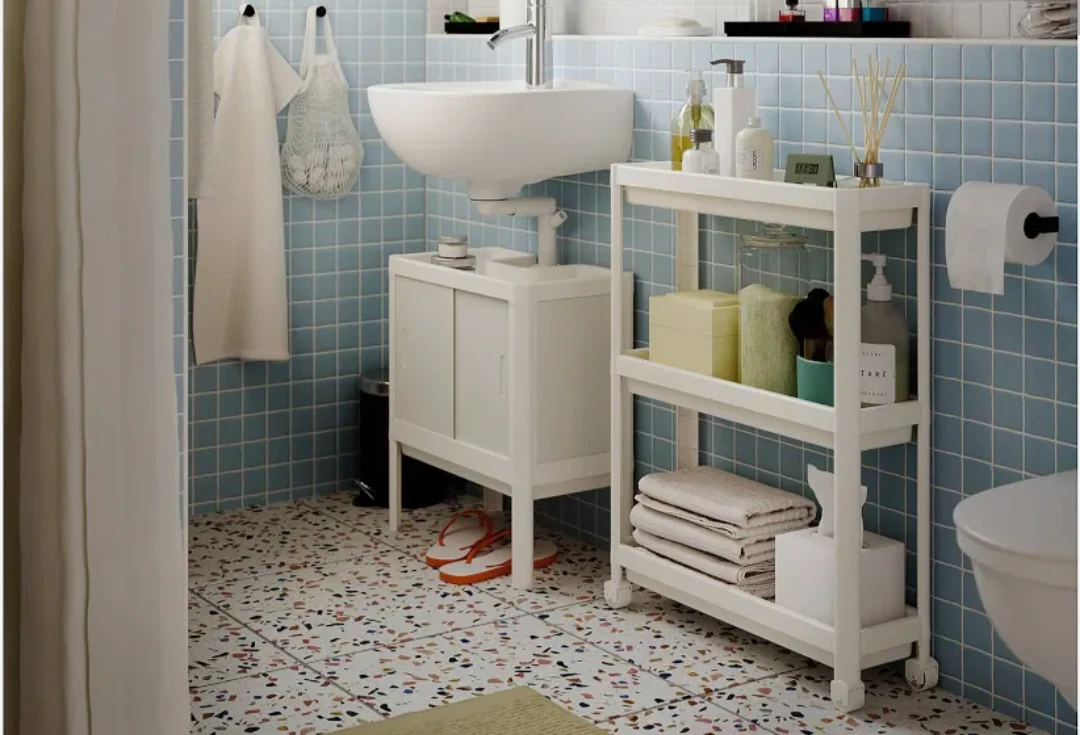 White 3-Tier Rolling Storage Cart - photo 3