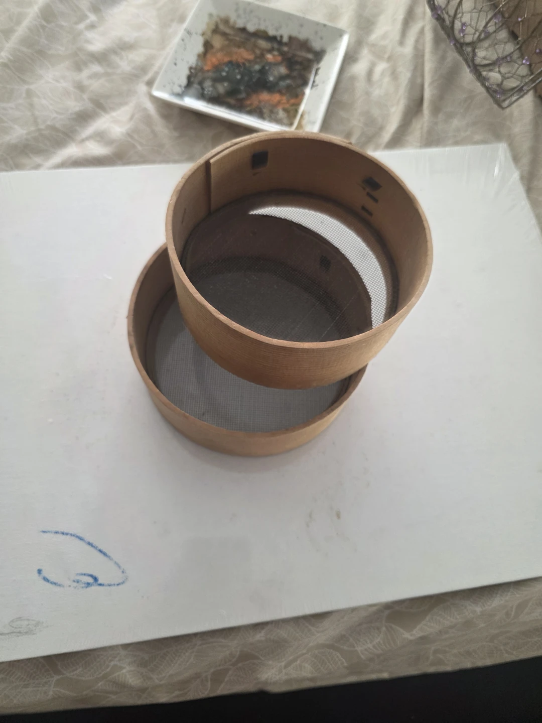 Two vintage  Wooden Flour Sifters