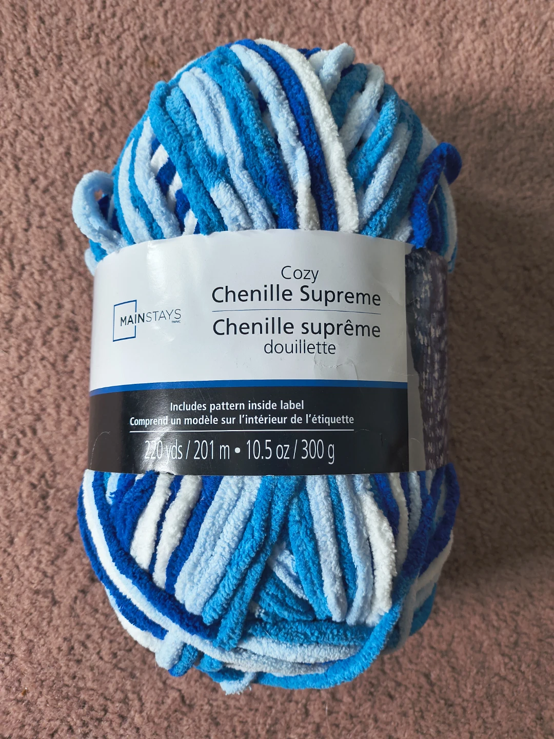 Mainstays Cozy Chenille Supreme Yarn🏈