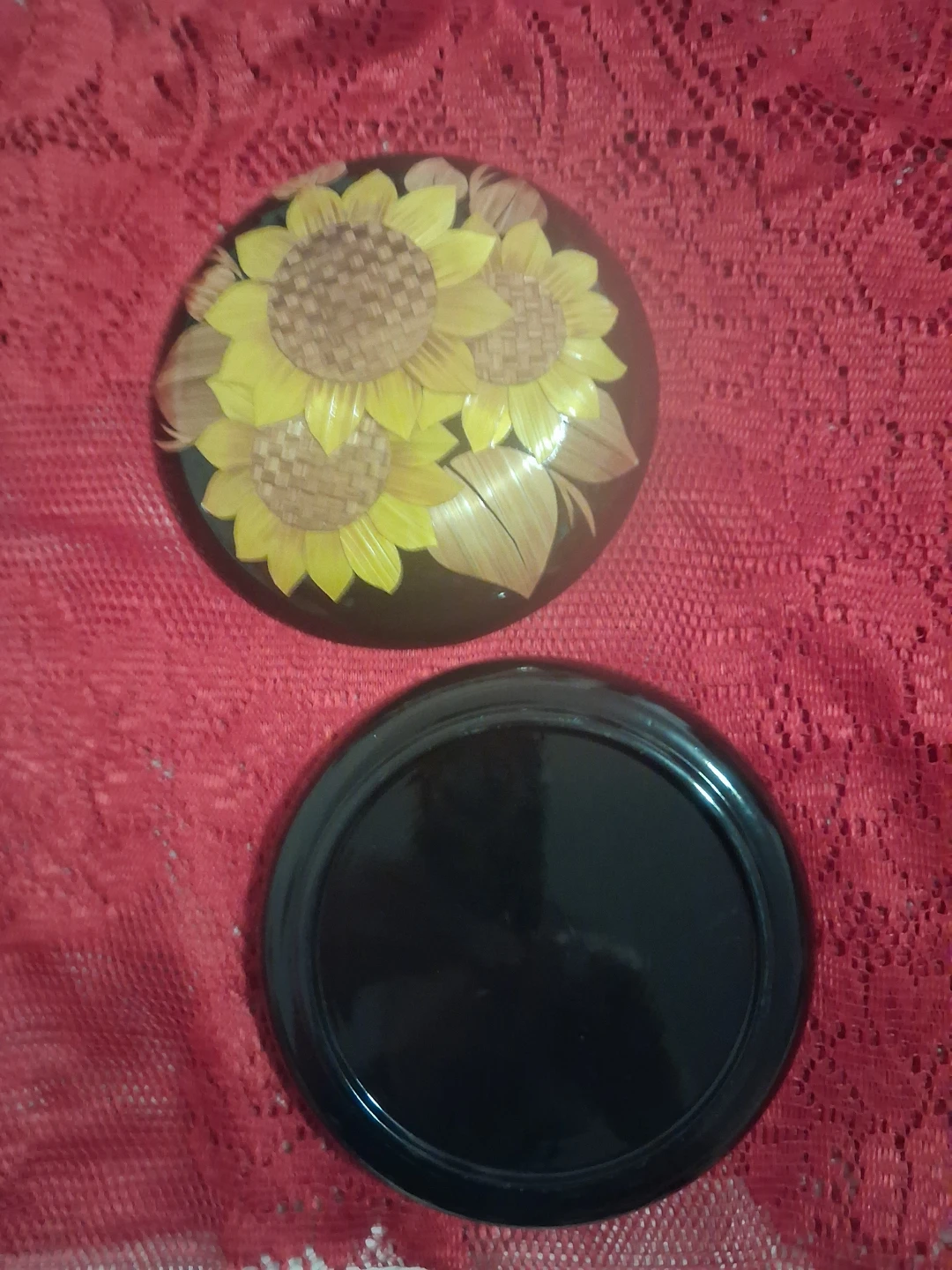 Sunflower decorative trinket box - photo 3