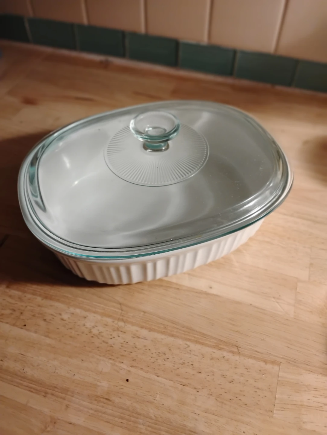 CorningWare French White Stoneware Dish
