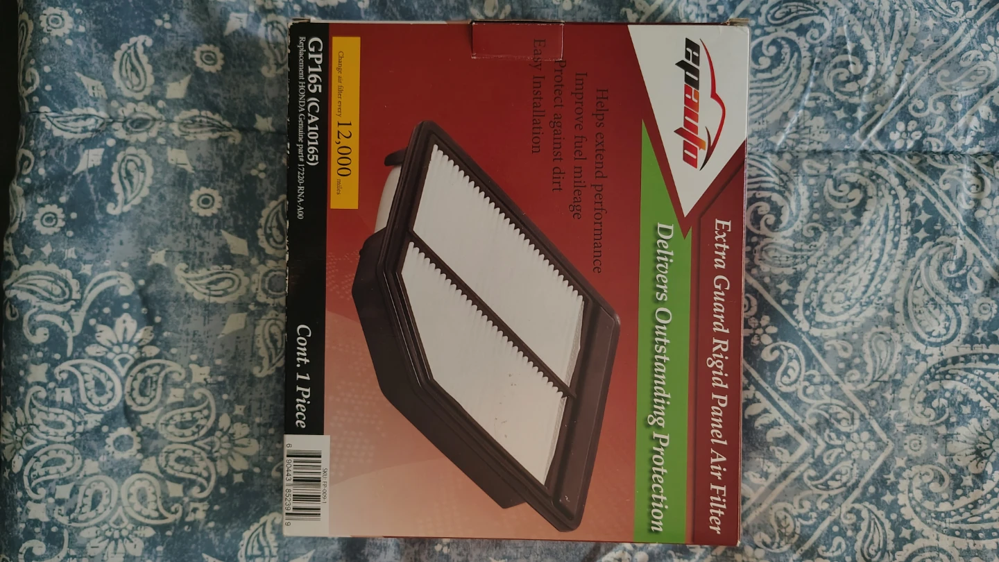 EPAUTO Air Filter GP165 for Honda Civic 1.8L (Brand new)