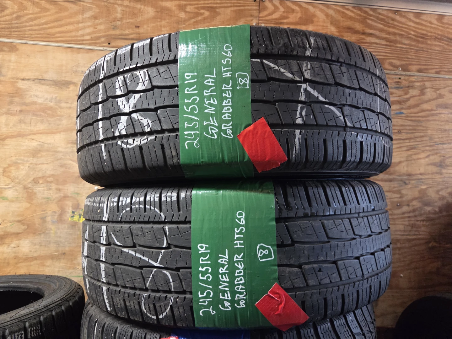 2 General Grabber HTS60 245/55R19 Tires