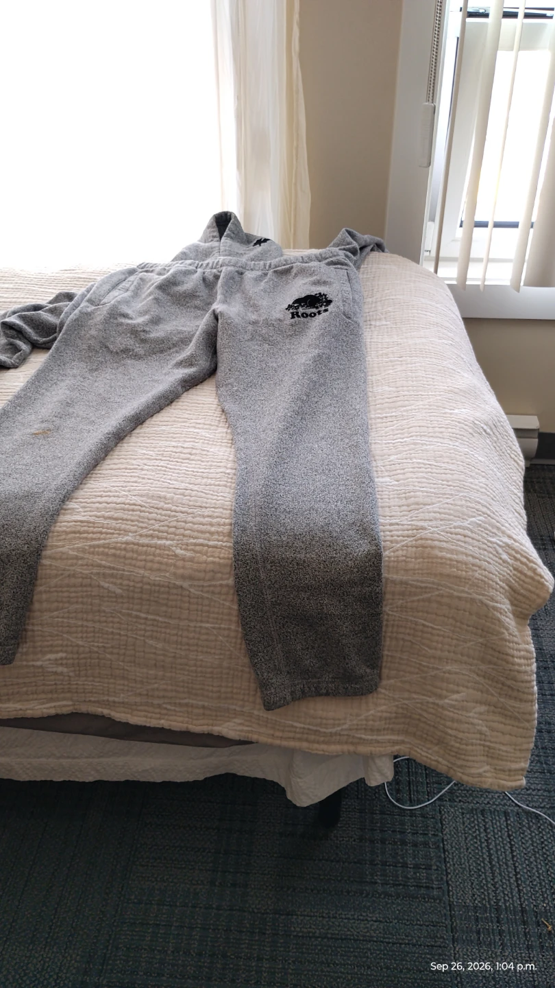 Men's Roots Grey Hoodie and Sweatpants Set. Size Large - photo 3