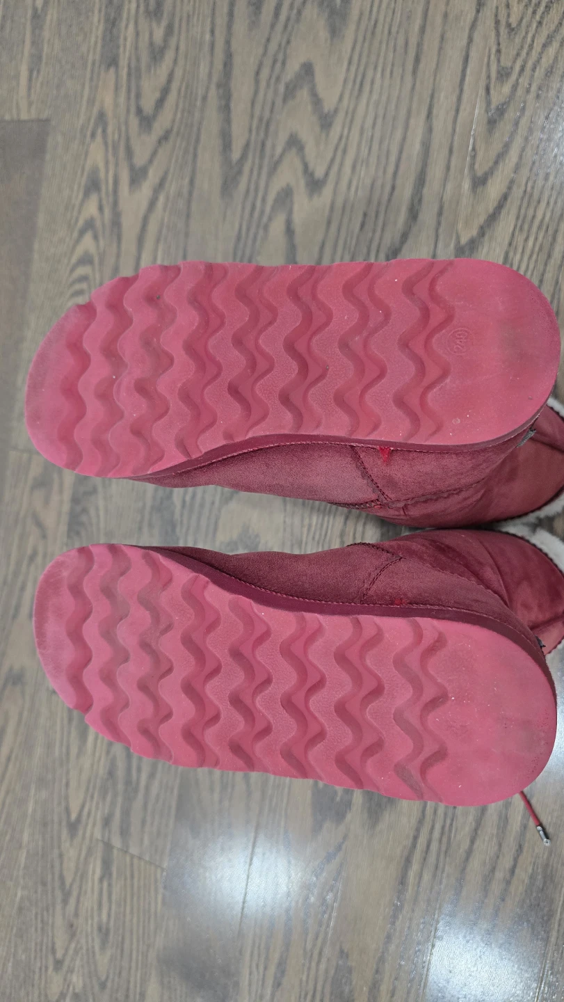 Lady's MDY Red Suede Winter Boots - photo 2