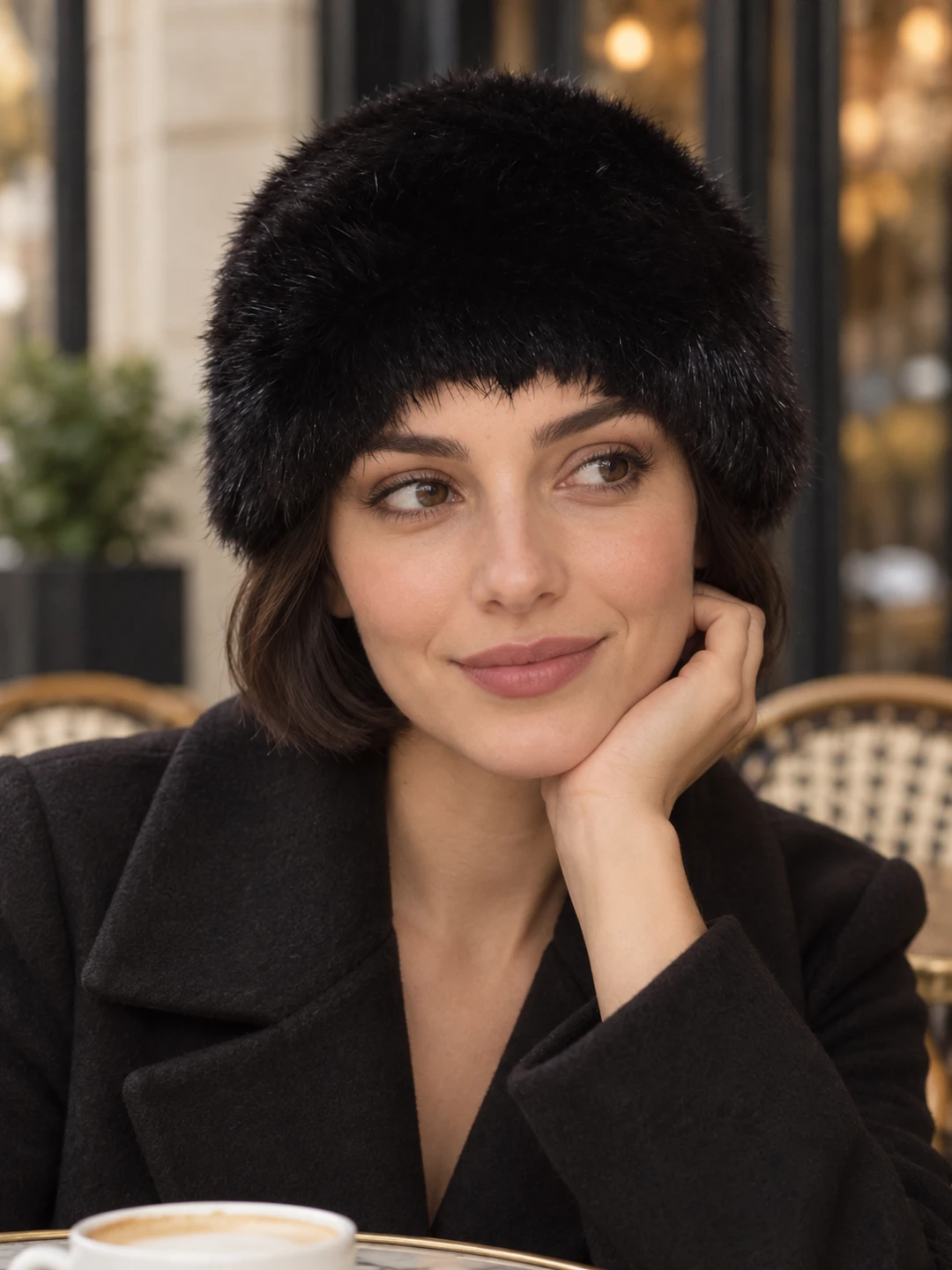 Black Natural Mink caps new & small - photo 5