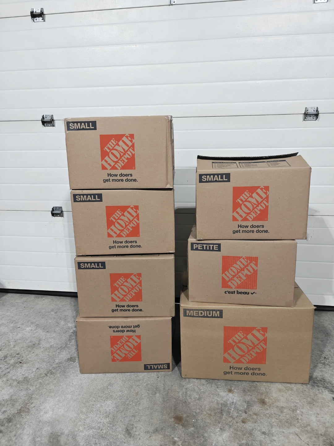 Moving boxes lot
