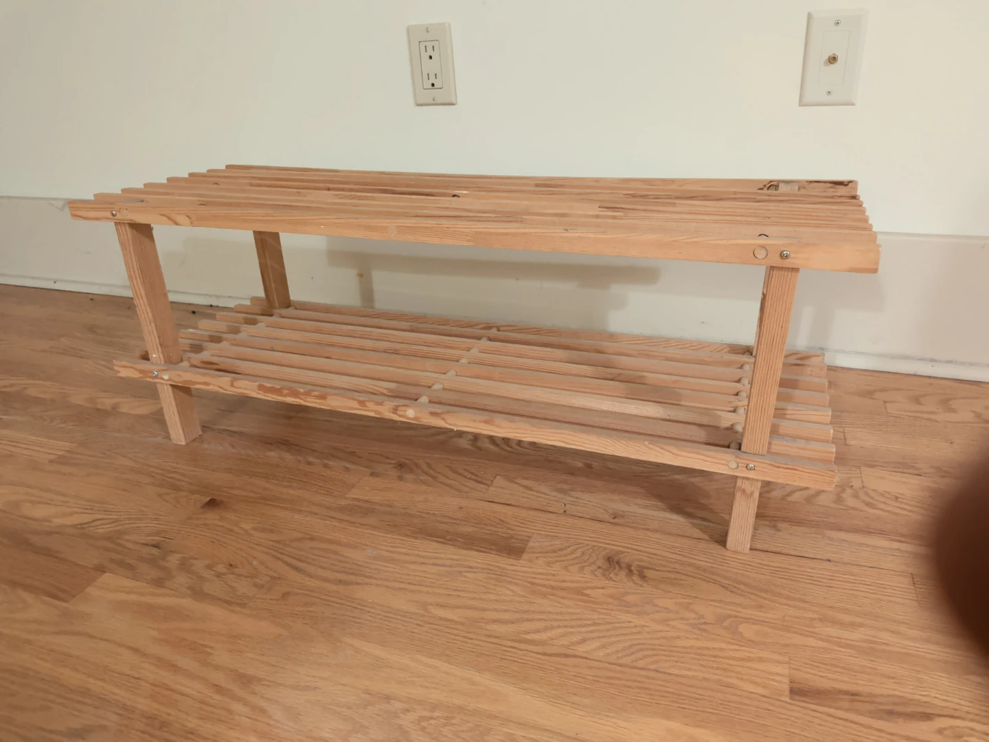 Wooden 2-Tier Shoe Rack - photo 2