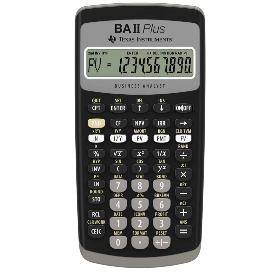 Texas Instruments BA II Plus Financial Calculator