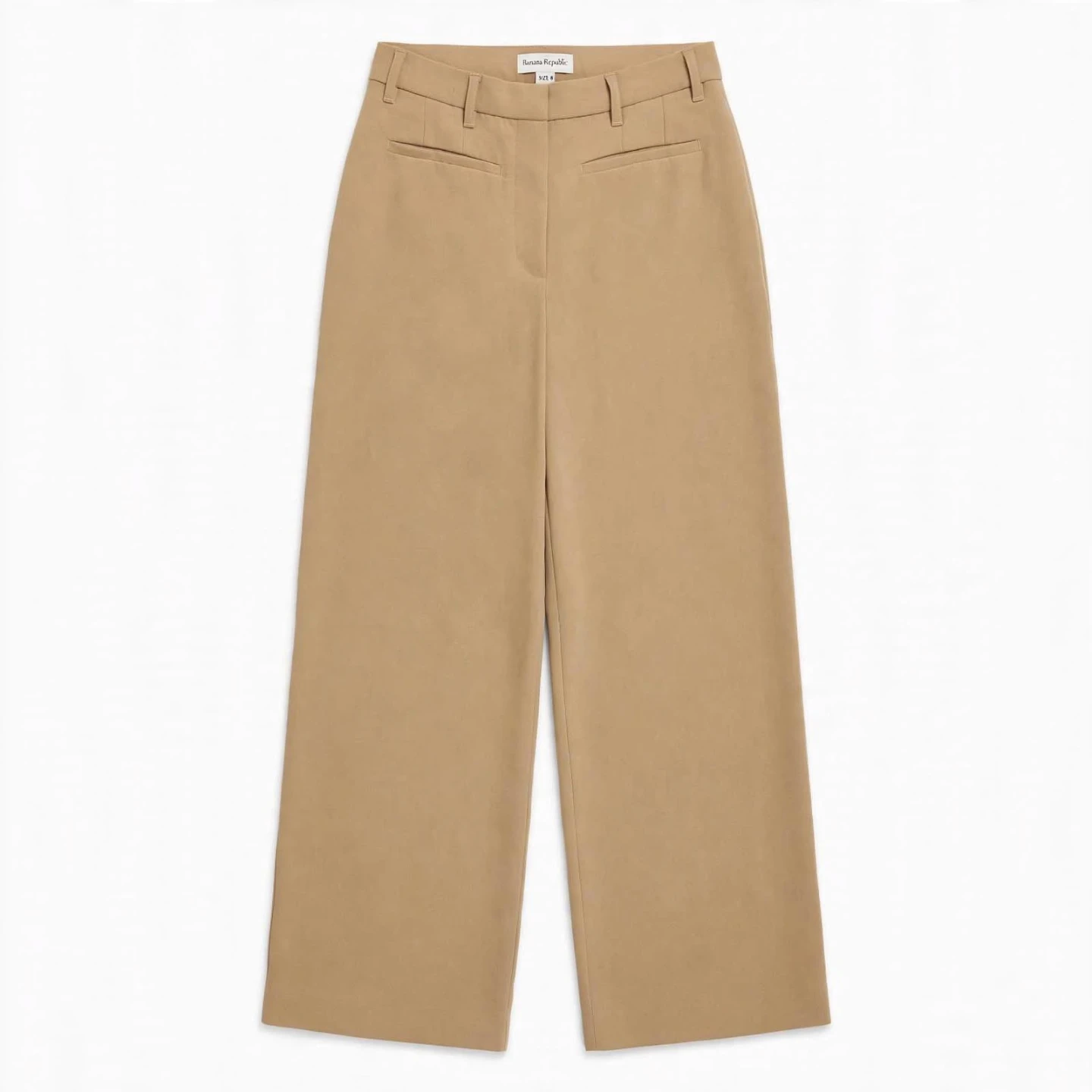 Banana Republic Tan Wide-Leg Trousers