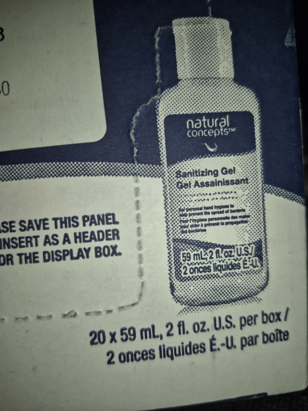 Natural Concepts Sanitizing Gel 20 Bottles