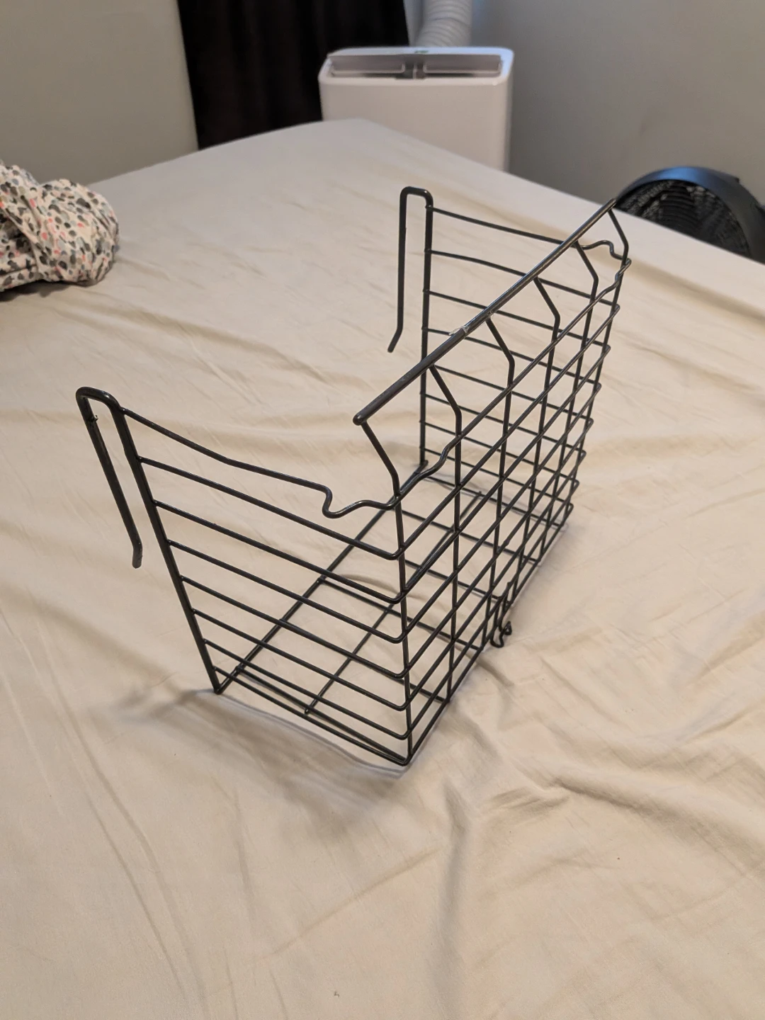 Black Wire Under-Shelf Hanging Storage Basket - photo 4