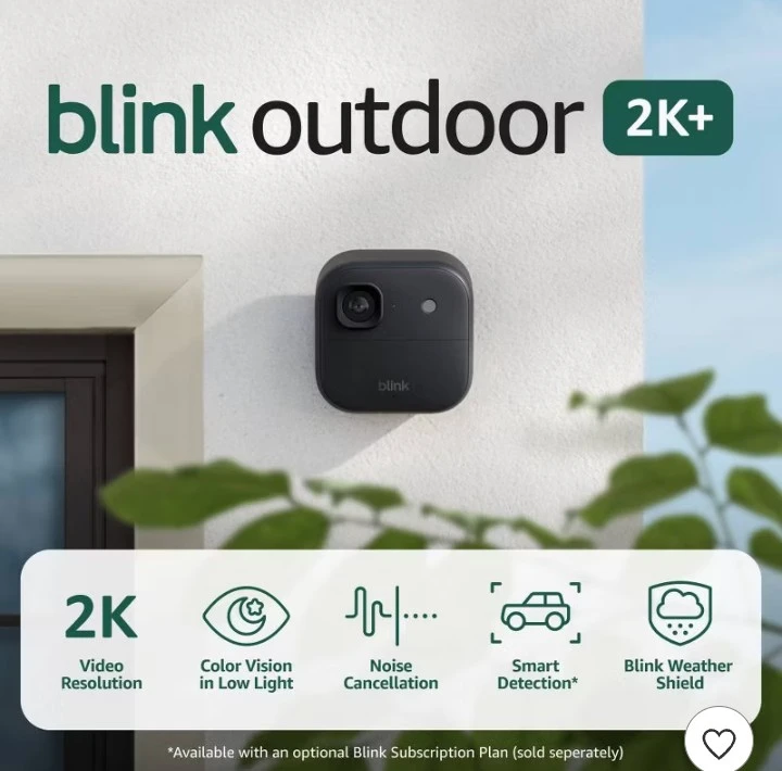 Blink Outdoor 2K+ Wireless Security Camera 3-Camera System