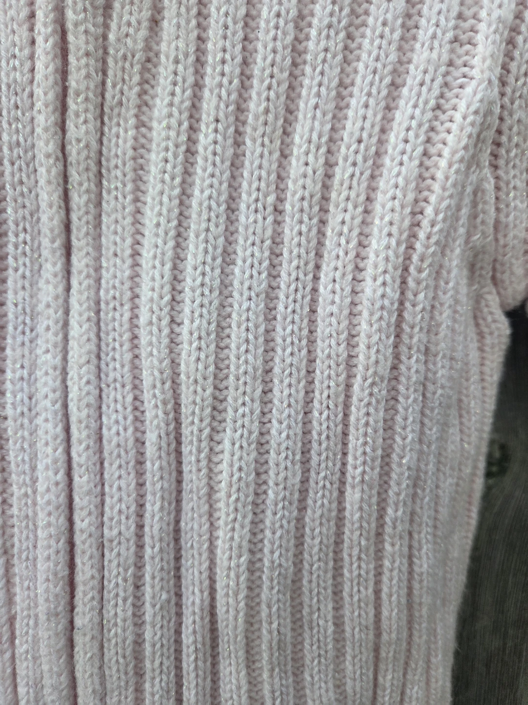 Old Navy Toddler glitter Pink Zip-Up Sweater 2T - photo 2