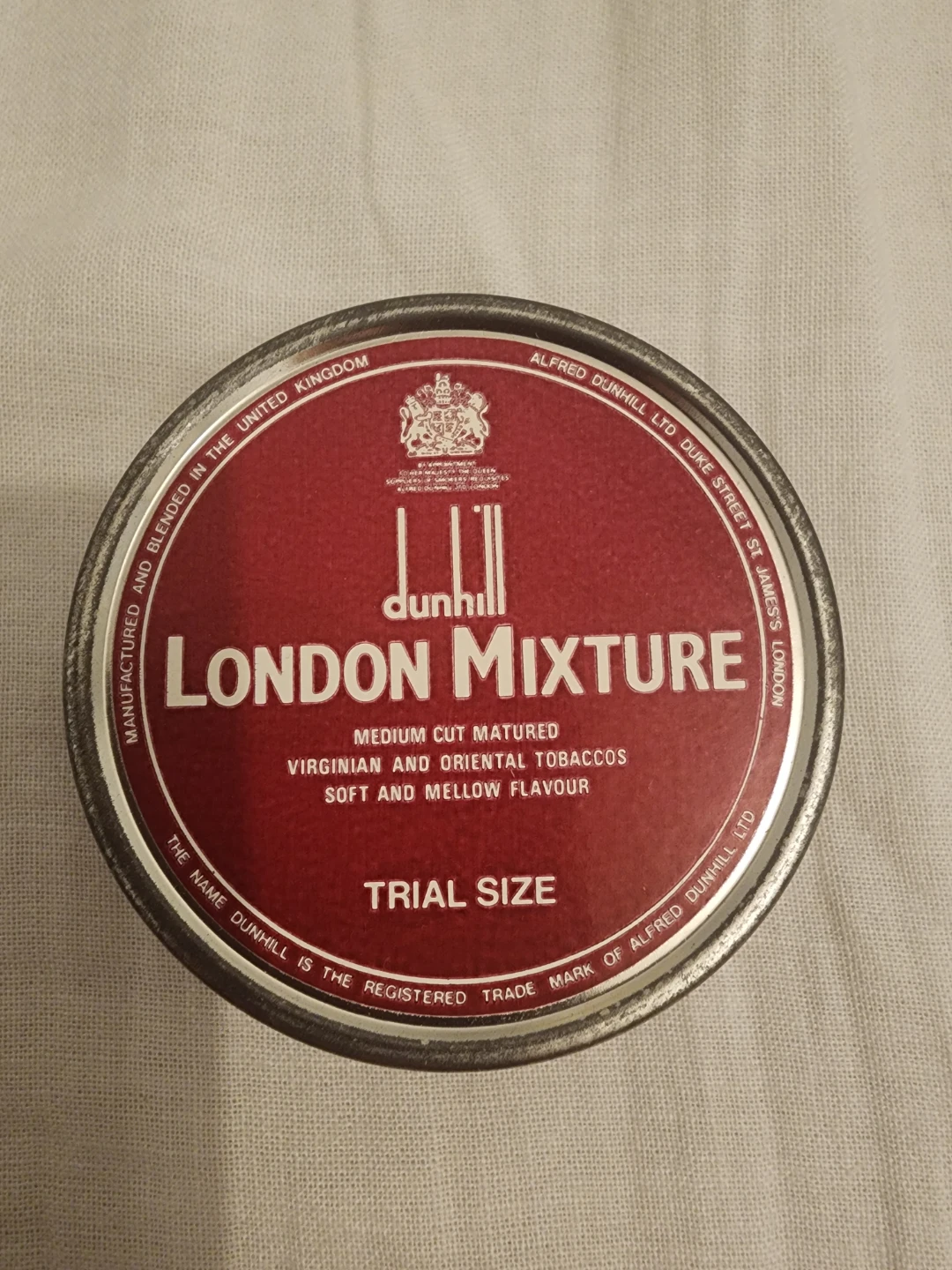 Dunhill London Mixture Trial Size Tobacco Tin
