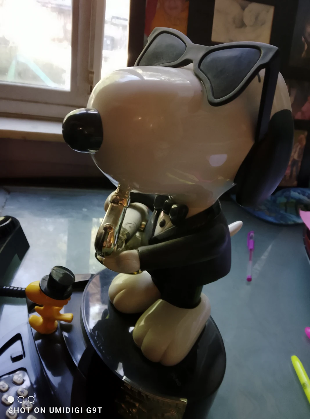 Vintage Peanuts Snoopy Saxophone Telephone - photo 4