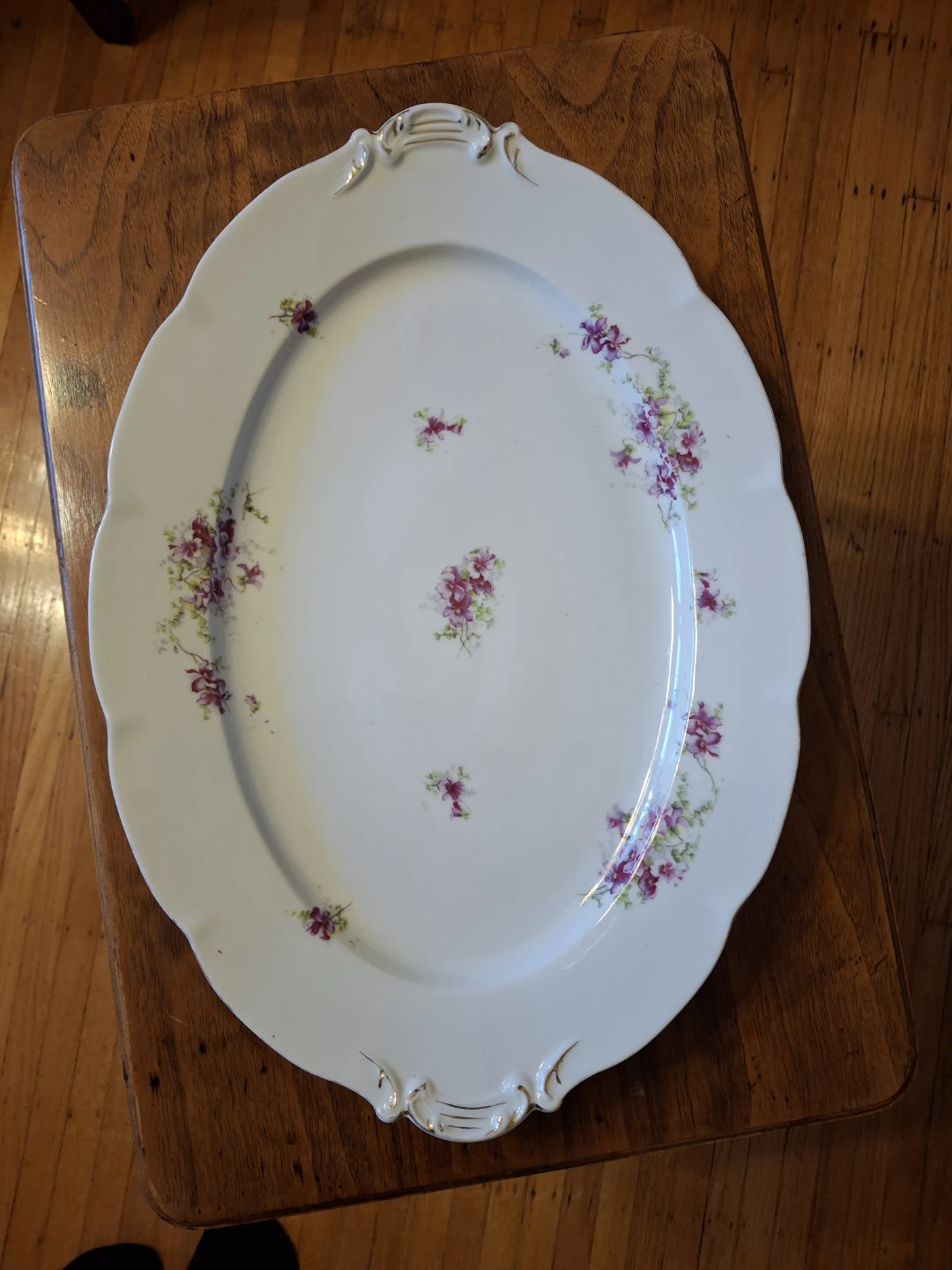 Vintage Austrian Floral Porcelain Platter