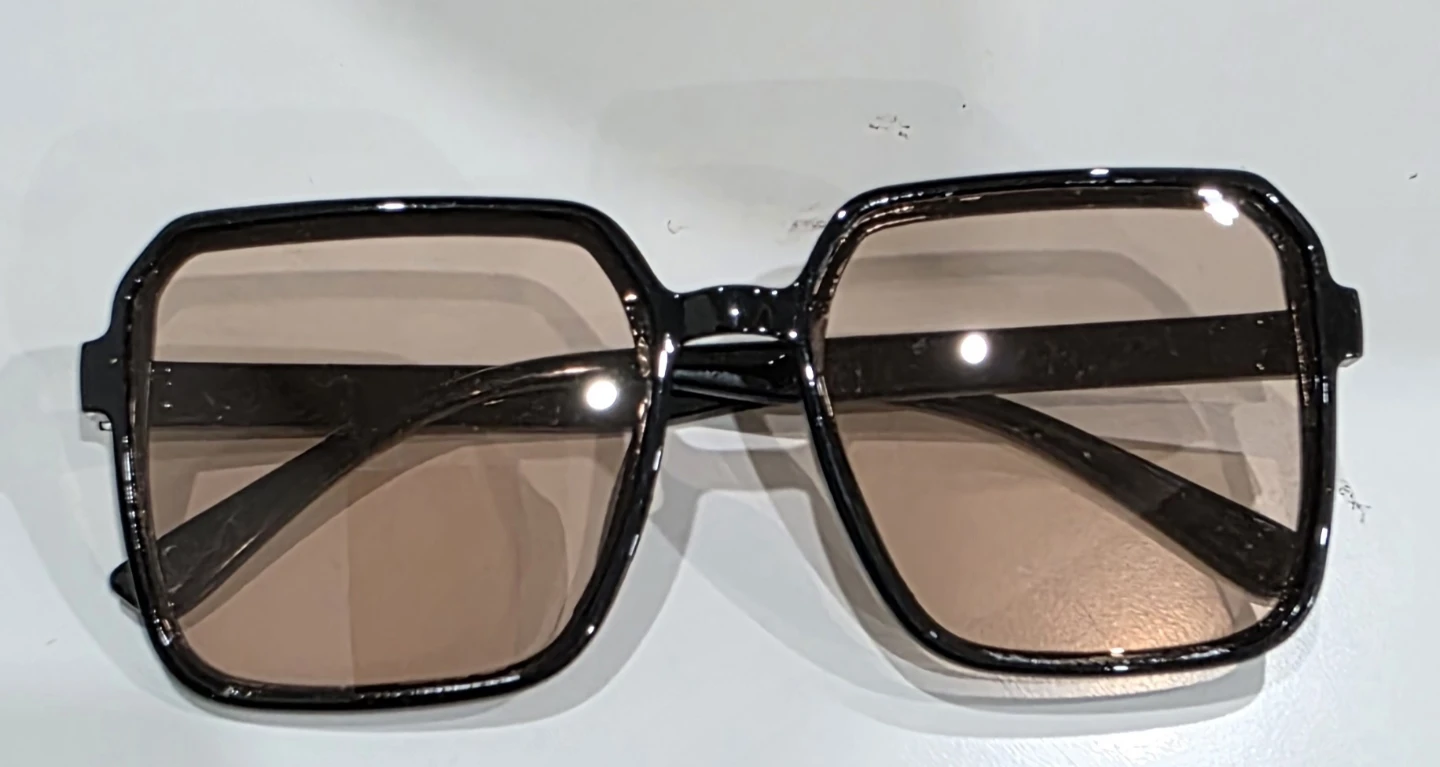 Oversized Square Sunglasses - Black Frame